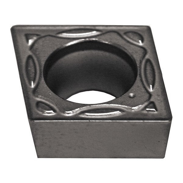 Diamond Turning Insert, Diamond, 3/8 in, CCMT, 80  Degrees, 1/64 in