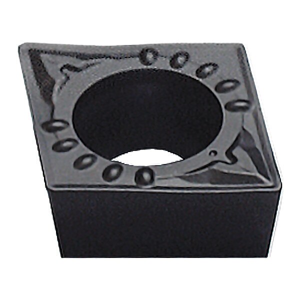 Diamond Turning Insert, Diamond, 3/8 in, CCMT, 80  Degrees, 1/32 in