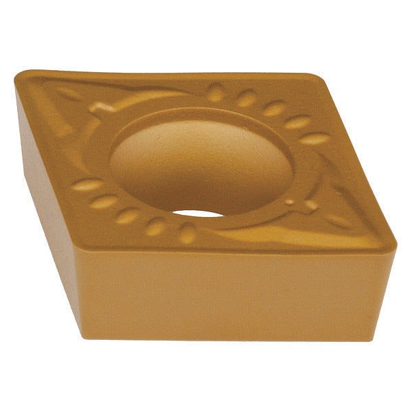 Diamond Turning Insert, Diamond, 3/8 in, CCMT, 80  Degrees, 1/64 in