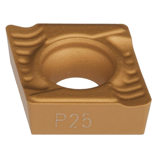 Diamond Turning Insert, Diamond, 1/4 in, CCGT, 80  Degrees, 1/64 in