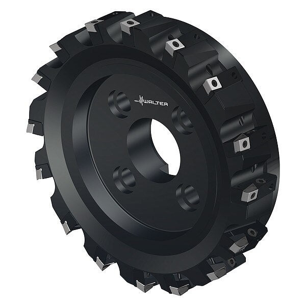 Indexable Face Mill, 16 Inserts, 0.472 in Cut Depth