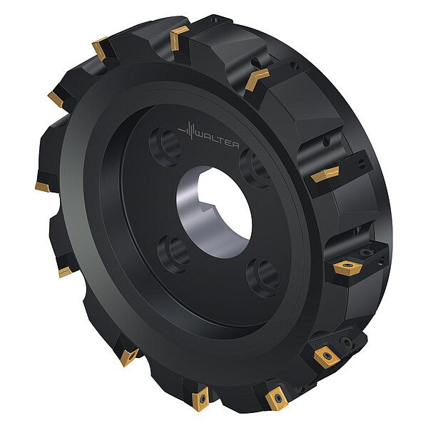 Indexable Face Mill, 12 Inserts, 0.457 in Cut Depth