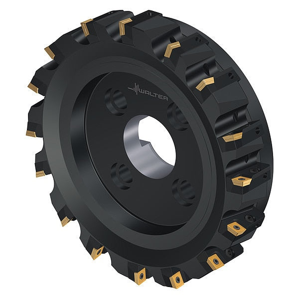 Indexable Face Mill, 16 Inserts, 0.457 in Cut Depth