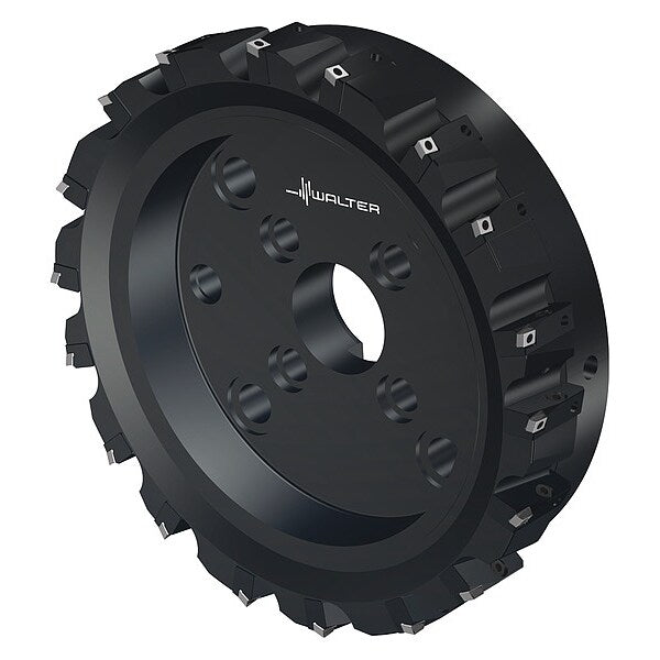 Indexable Face Mill, 18 Inserts, 0.315 in Cut Depth