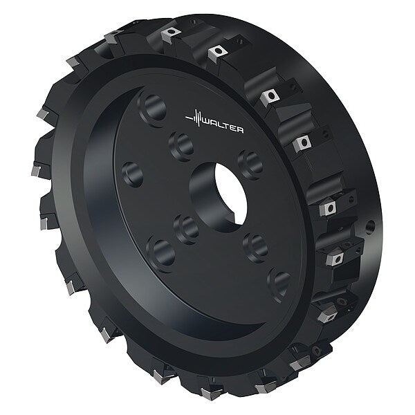 Indexable Face Mill, 18 Inserts, 0.472 in Cut Depth