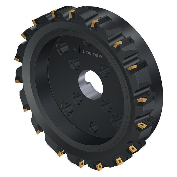 Indexable Face Mill, 18 Inserts, 0.457 in Cut Depth