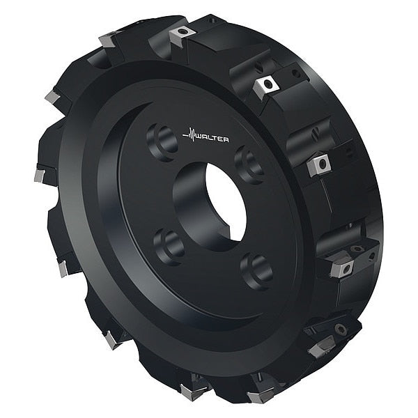 Indexable Face Mill, 12 Inserts, 0.472 in Cut Depth