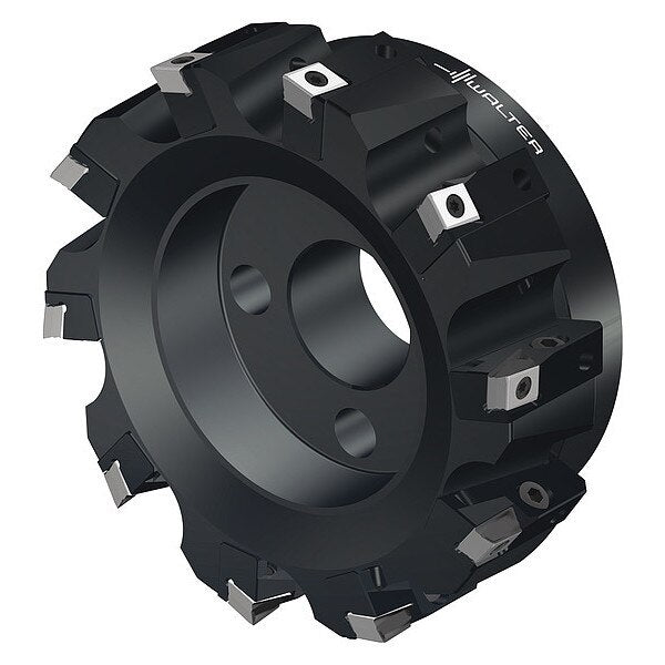 Indexable Face Mill, 10 Inserts, 0.472 in Cut Depth