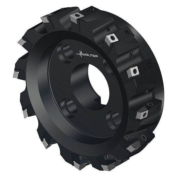 Indexable Face Mill, 12 Inserts, 0.472 in Cut Depth