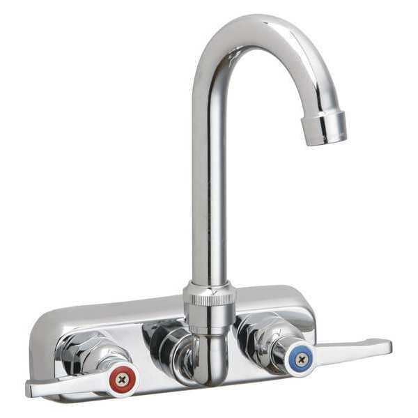 Lever Handle, Commercial 2 Hole Faucet, Pre-Rinse, 8