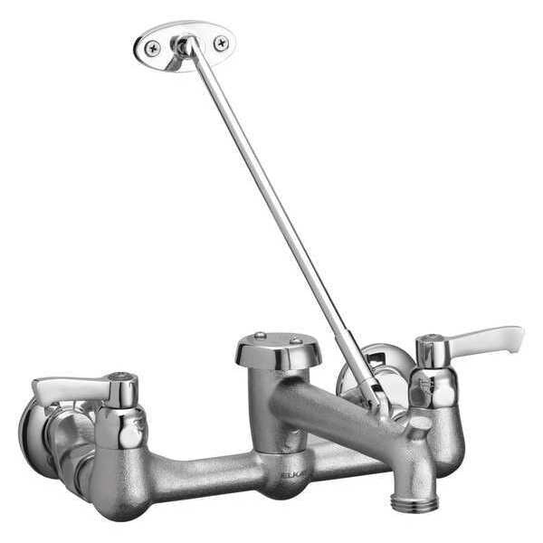 Lever Handle, Commercial 2 Hole Faucet, Pre-Rinse, 14