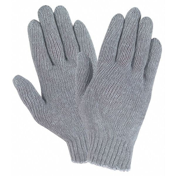 Economy Weight Cotton Poly Gray, M, PK12