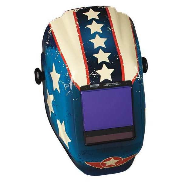 TrueSight II Auto Darkening Digital Welding Helmet, Shade 5-13, Red/White