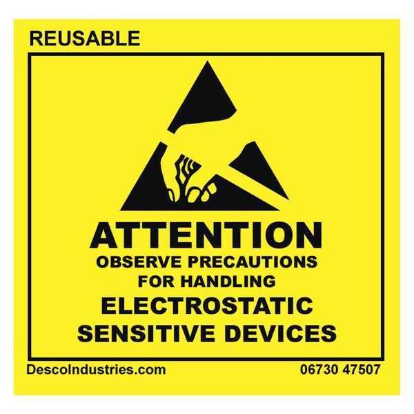Attention Label, Reusable, 2