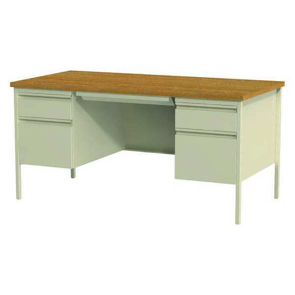 Office Desk, Double Pedestal, 60
