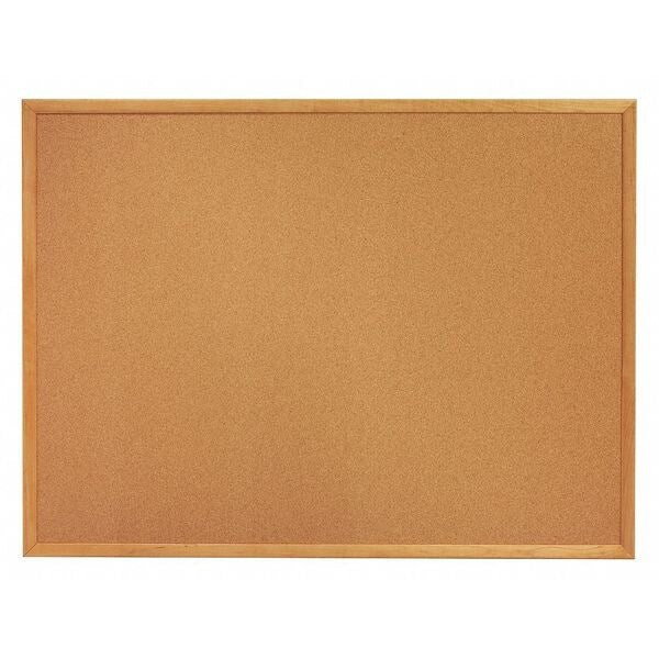 Cork Bulletin Board 4ft.x3ft., Oak Finish Frame