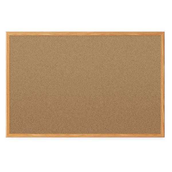 Cork Bulletin Board 3ft.x2ft., Oak Finish Frame