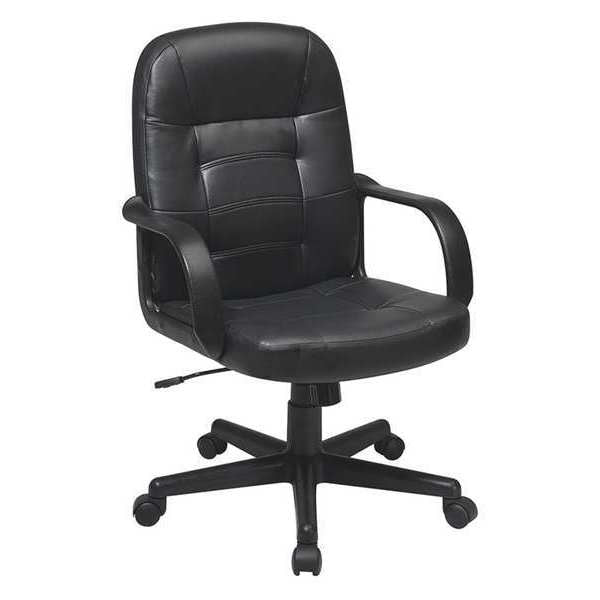 Leather Executive Chair, 16-3/4