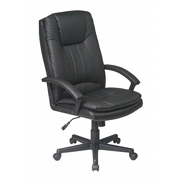 Leather Executive Chair, 17-1/2