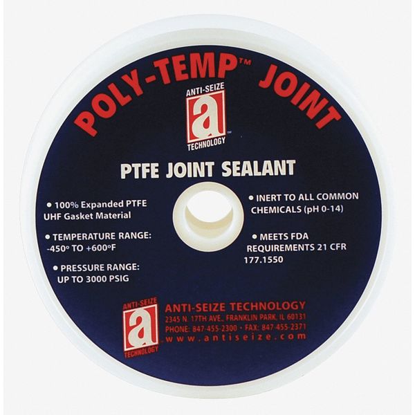 Joint Sealant, PTFE Gasket, 5/8