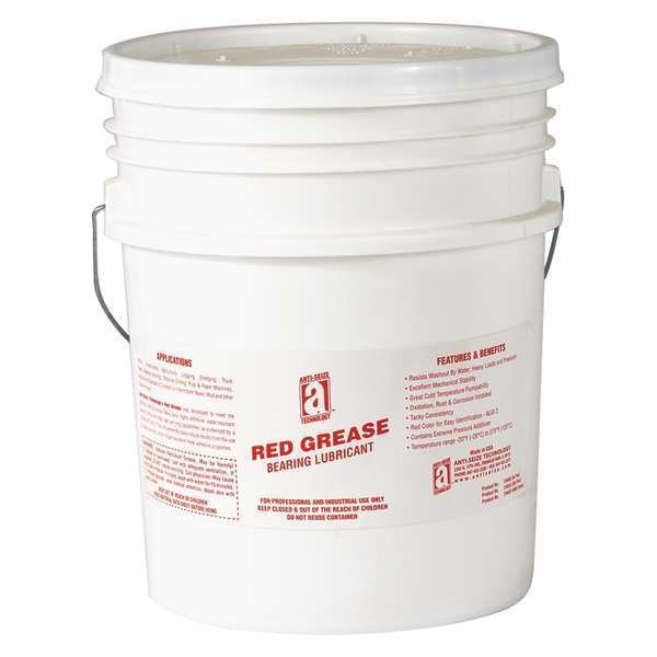 Red Grease Bearing Lubricant, 5Lb., Pail