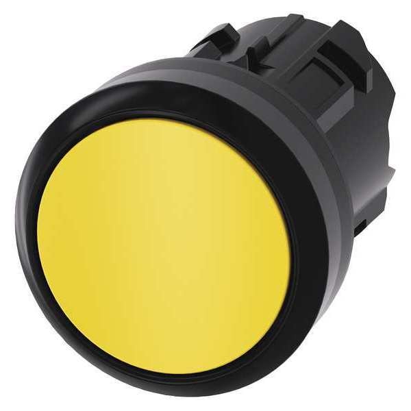 Push Button Operator, Yllw, Plastic Bezel