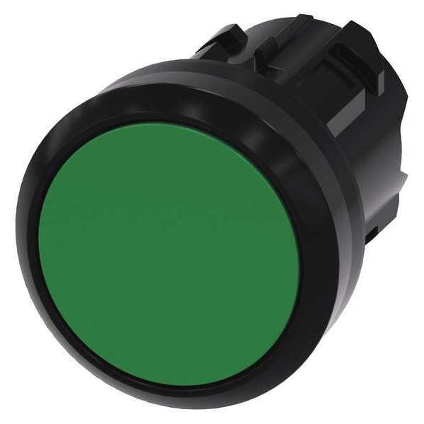 Push Button Operator, Green, Plastic Bezel