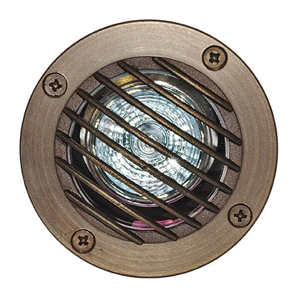 Well Light, 24, WBS, Brass, In-Grd, Grill