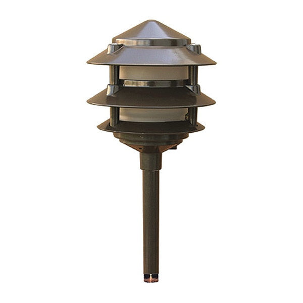 Pagoda Light, 102, BZ, Aluminum, 3 Tier, LED