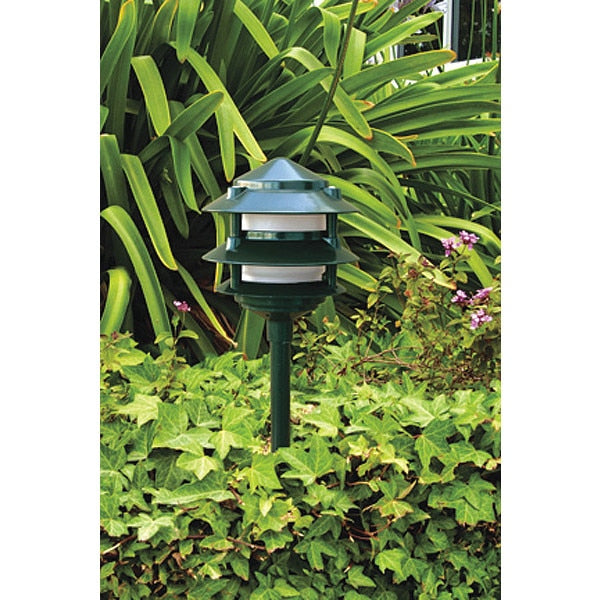 Pagoda Lght, 102, G, Aluminum, 3 Tier, LED