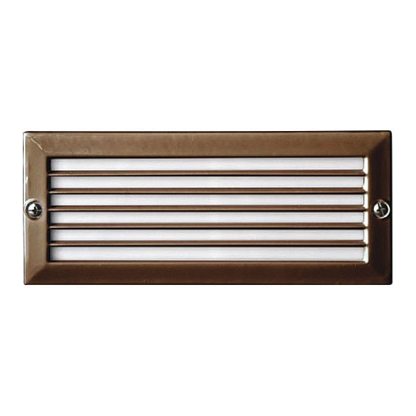 Step Light, 601, BZ, Recessed, Louvered