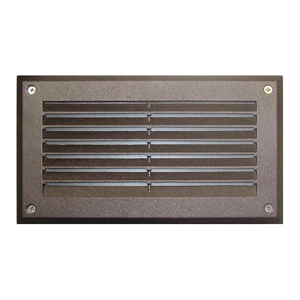 Wall Lght, DSL1000, BZ, Louvered, Brick Step