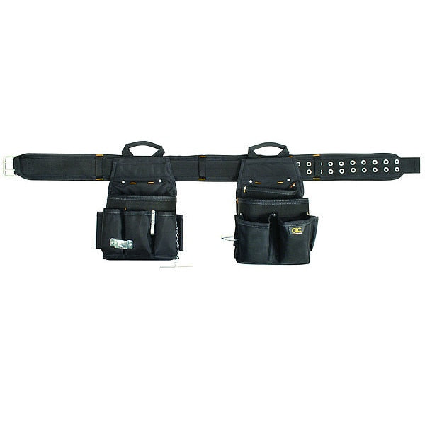 Black Polyester Tool Belt, 20 Pockets