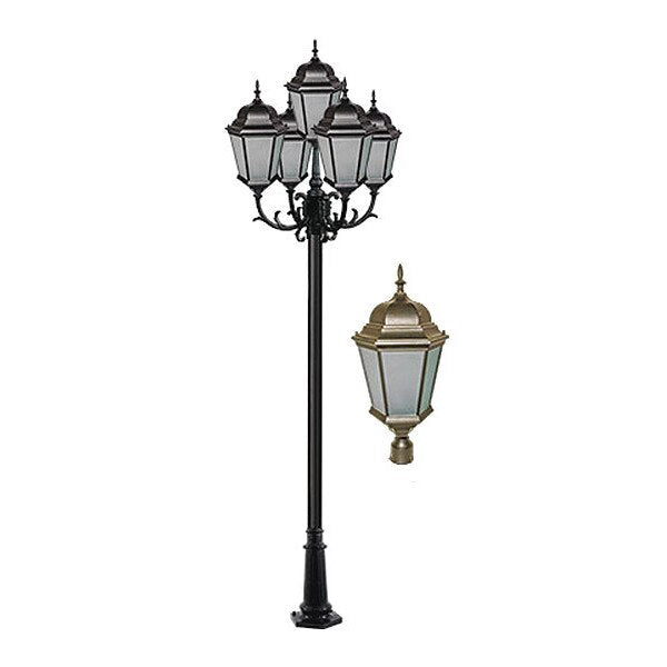 Fixture, Post, 2305, BZ, Frsted Glss
