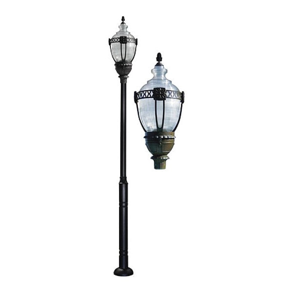 Fixture, Acorn, 8030, BZ, Clear Top