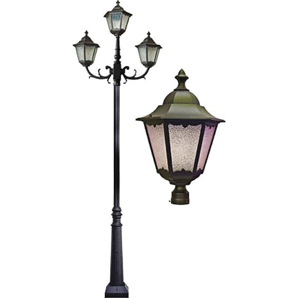 Fixture, 8120, BZ, Lantern, 3 Light