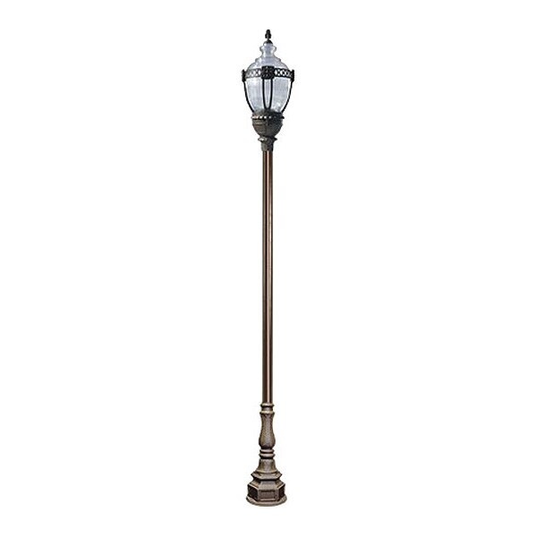 Fixture, Acorn, 8930, BZ, Clear Top