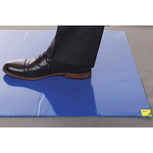 Floor Protection Mat, Blue, 24x36