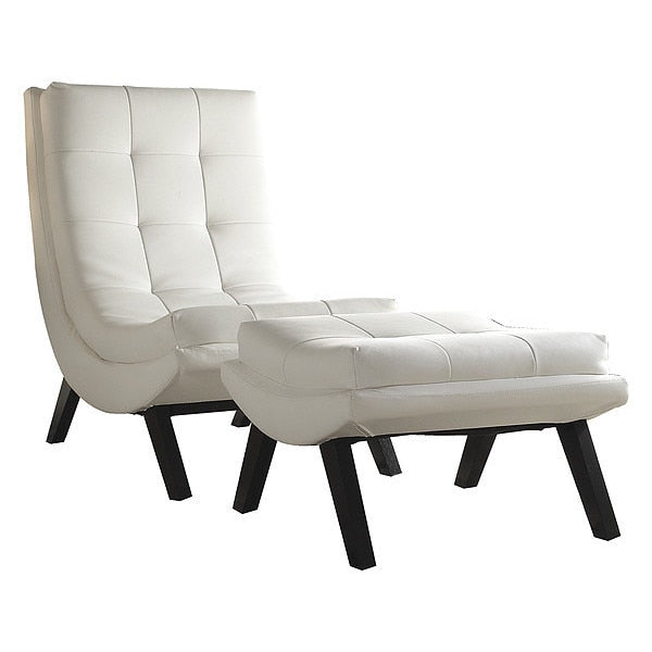 Lounge Chair And Ottoman Set, Chair: 35-1/2