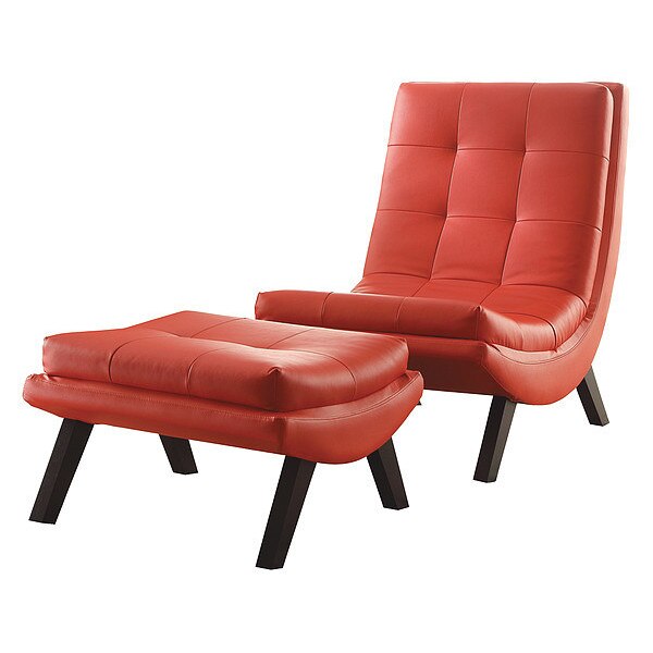 Lounge Chair And Ottoman Set, Chair: 35-1/2