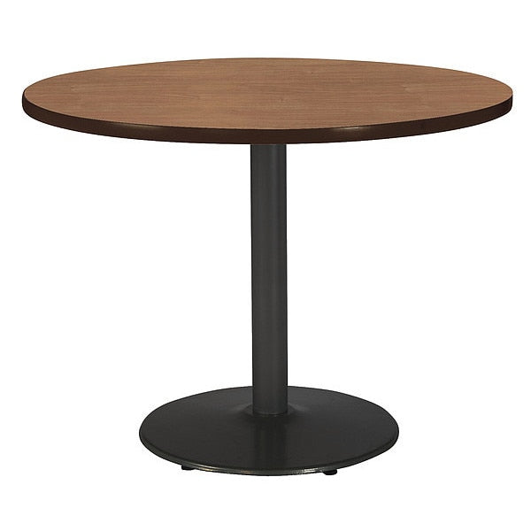 Round Ped Table, Studio Teak/Black, 48