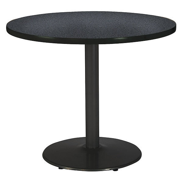 Round Ped Table, Graph Nebula/Black, 42