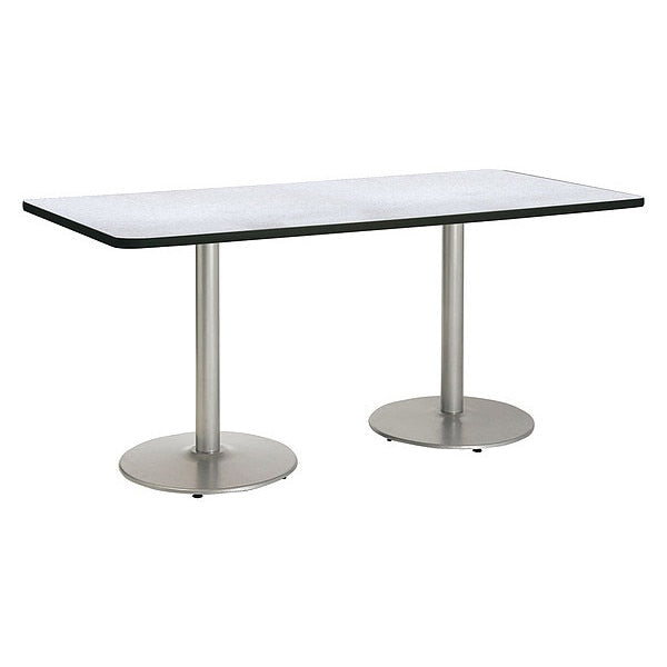 Rectangle 96 W, 42 L, 36 H, High Pressure Laminate Top, Grey