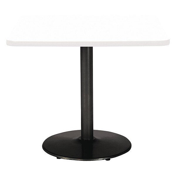 Square 42 W, 42 L, 36 H, High Pressure Laminate Top, Designer White