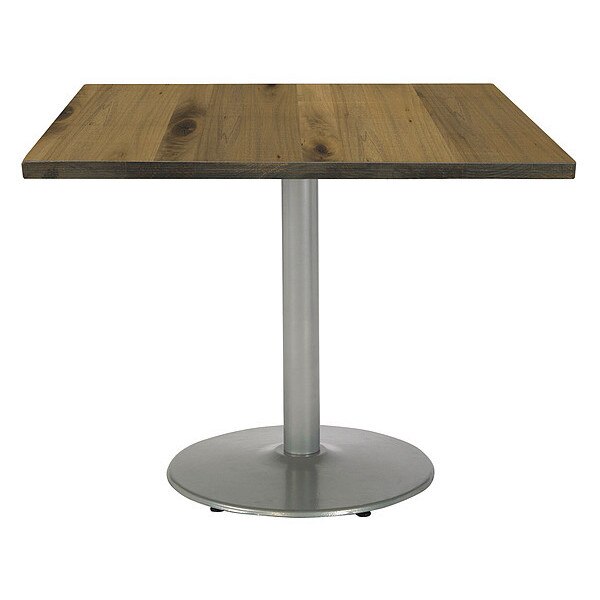 Square 42 W, 42 L, 29 H, Wood Top, Natural