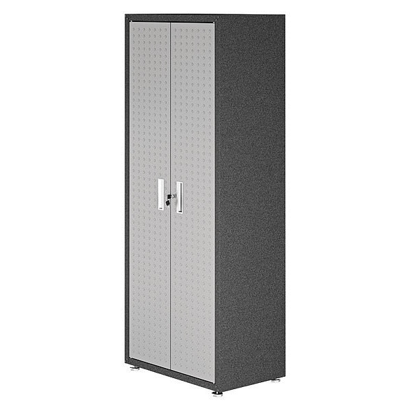 Textured Steel Garage Storage Cabinet, 30.3 in W, 74.8 in H