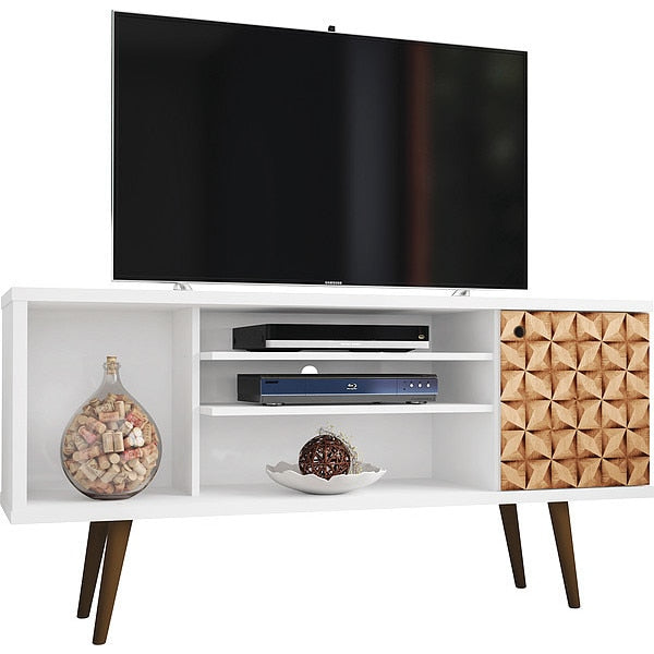 TV Stand, Mid Century, Brown, 53.14
