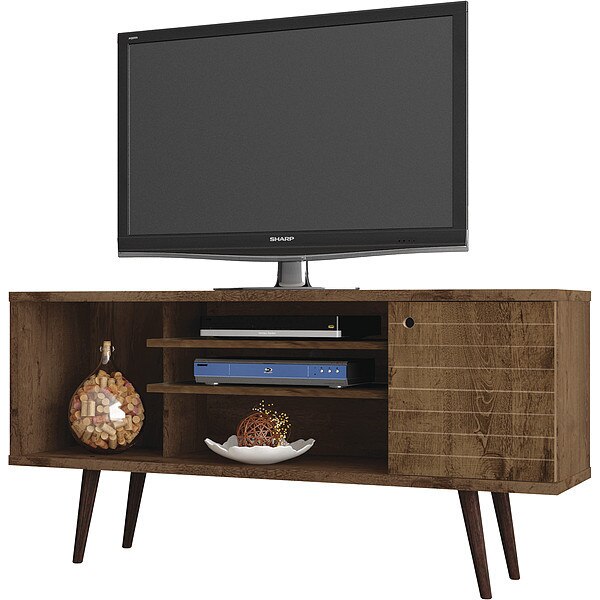 TV Stand, Mid Century, Brn, 53.14