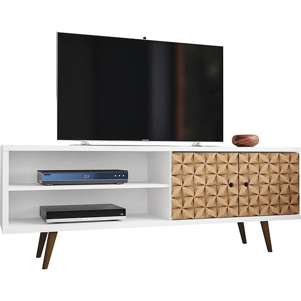 TV Stand, Mid Centry, Brown, 62.99