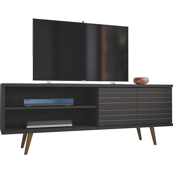 TV Stand, Mid Century, Black, 62.99
